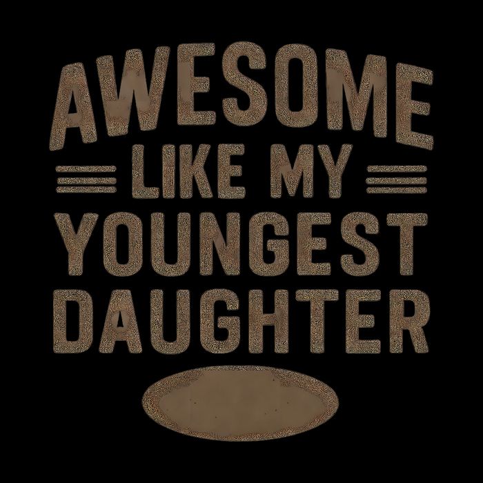 Awesome Like My Youngest Daughter Drawstring Bag