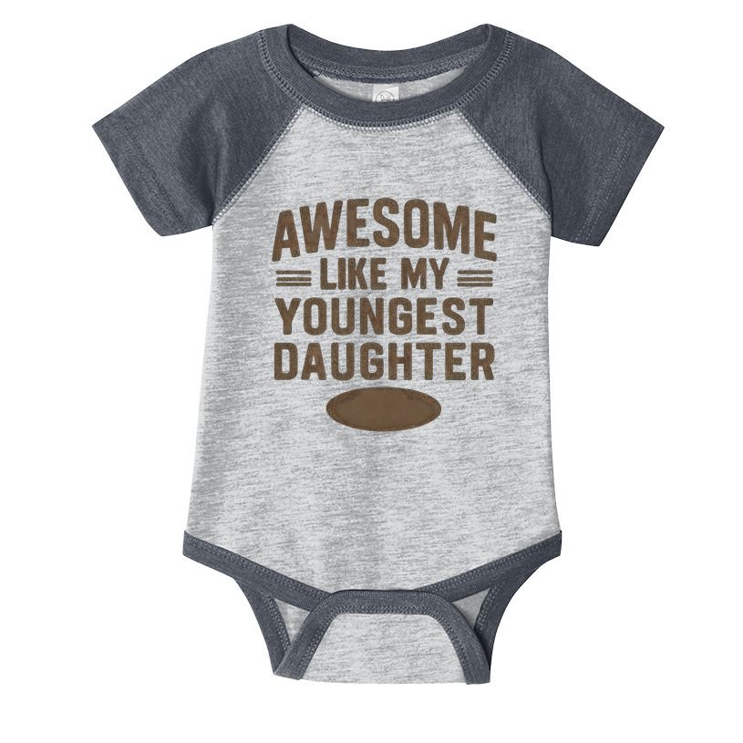 Awesome Like My Youngest Daughter Infant Baby Jersey Bodysuit