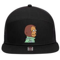Awkward Look Meme Monkey Puppet Meme 7 Panel Mesh Trucker Snapback Hat