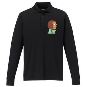 Awkward Look Meme Monkey Puppet Meme Performance Long Sleeve Polo