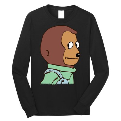 Awkward Look Meme Monkey Puppet Meme Long Sleeve Shirt