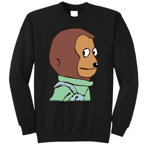 Awkward Look Meme Monkey Puppet Meme Sweatshirt