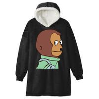 Awkward Look Meme Monkey Puppet Meme Hooded Wearable Blanket