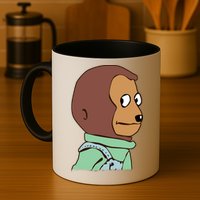 Awkward Look Meme Monkey Puppet Meme Mug