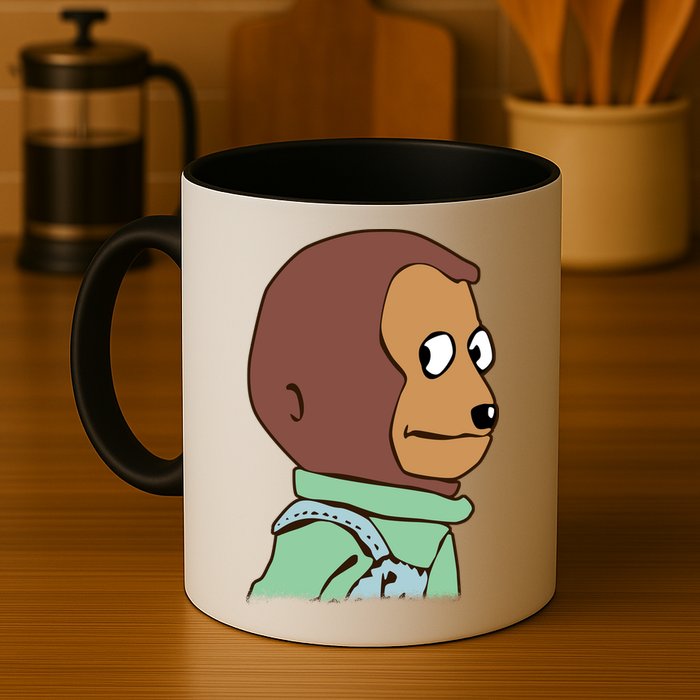 Awkward Look Meme Monkey Puppet Meme Mug