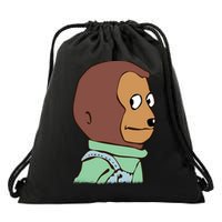 Awkward Look Meme Monkey Puppet Meme Drawstring Bag