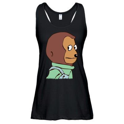 Awkward Look Meme Monkey Puppet Meme Ladies Essential Flowy Tank