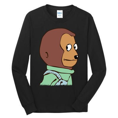 Awkward Look Meme Monkey Puppet Meme Tall Long Sleeve T-Shirt