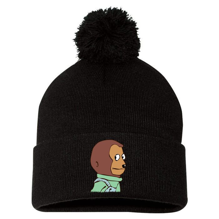 Awkward Look Meme Monkey Puppet Meme Pom Pom 12in Knit Beanie