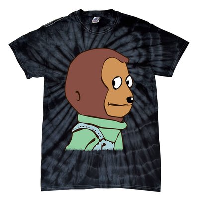 Awkward Look Meme Monkey Puppet Meme Tie-Dye T-Shirt