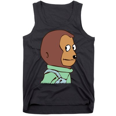 Awkward Look Meme Monkey Puppet Meme Tank Top