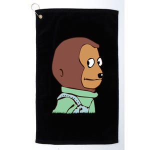 Awkward Look Meme Monkey Puppet Meme Platinum Collection Golf Towel