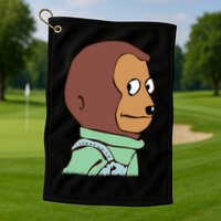 Awkward Look Meme Monkey Puppet Meme Golf Towel