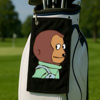 Awkward Look Meme Monkey Puppet Meme Golf Towel