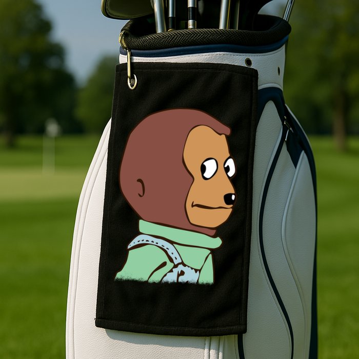 Awkward Look Meme Monkey Puppet Meme Golf Towel