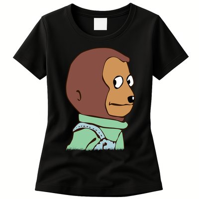 Awkward Look Meme Monkey Puppet Meme Womens T-Shirt