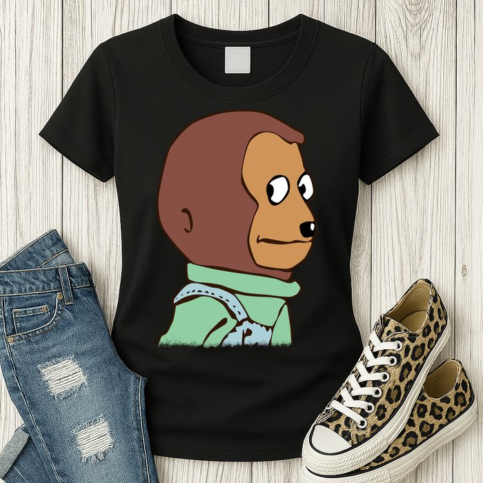 Awkward Look Meme Monkey Puppet Meme Womens T-Shirt