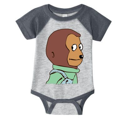 Awkward Look Meme Monkey Puppet Meme Infant Baby Jersey Bodysuit