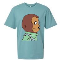Awkward Look Meme Monkey Puppet Meme Sueded Cloud Jersey T-Shirt