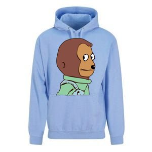 Awkward Look Meme Monkey Puppet Meme Unisex Surf Hoodie