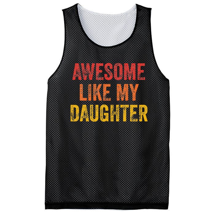 Awesome Like My Daughter Retro Mesh Reversible Basketball Jersey Tank