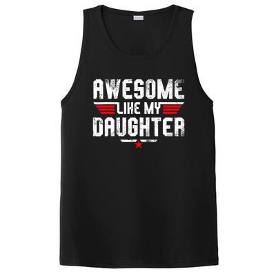 Awesome Like My Daughter Funny Fathers Day Dad PosiCharge Competitor Tank