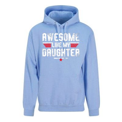 Awesome Like My Daughter Funny Fathers Day Dad Unisex Surf Hoodie