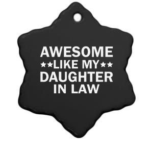 Awesome Like My Daughter In Law Family Lovers Ceramic Star Ornament