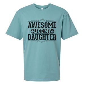 Awesome Like My Daughter FatherS Day Funny Dad Sueded Cloud Jersey T-Shirt