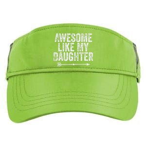 Awesome Like My Daughter Dad Mom Funny Parents Day Adult Drive Performance Visor