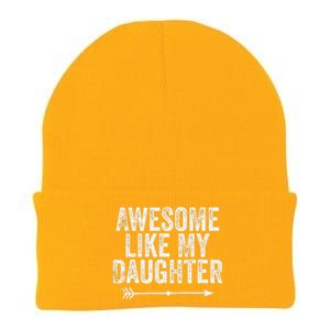 Awesome Like My Daughter Dad Mom Funny Parents Day Knit Cap Winter Beanie