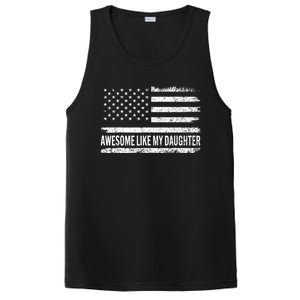 Awesome Like My Daughter Retro Funny Fathers Day Dad PosiCharge Competitor Tank