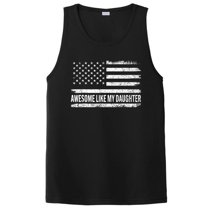 Awesome Like My Daughter Retro Funny Fathers Day Dad PosiCharge Competitor Tank