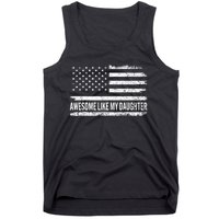 Awesome Like My Daughter Retro Funny Fathers Day Dad Tank Top