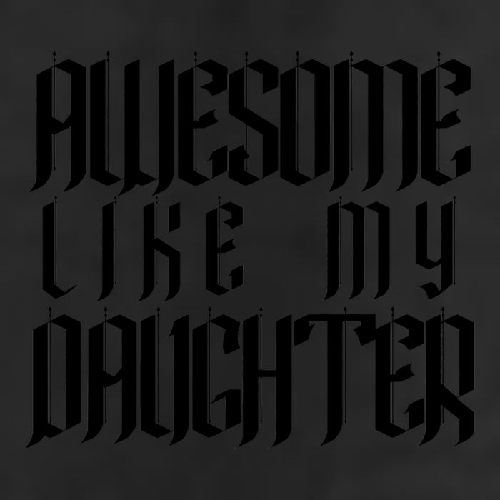 Awesome Like My Daughter Funny Dad Joke Fathers Day Cute 7 Panel Mesh Trucker Snapback Hat