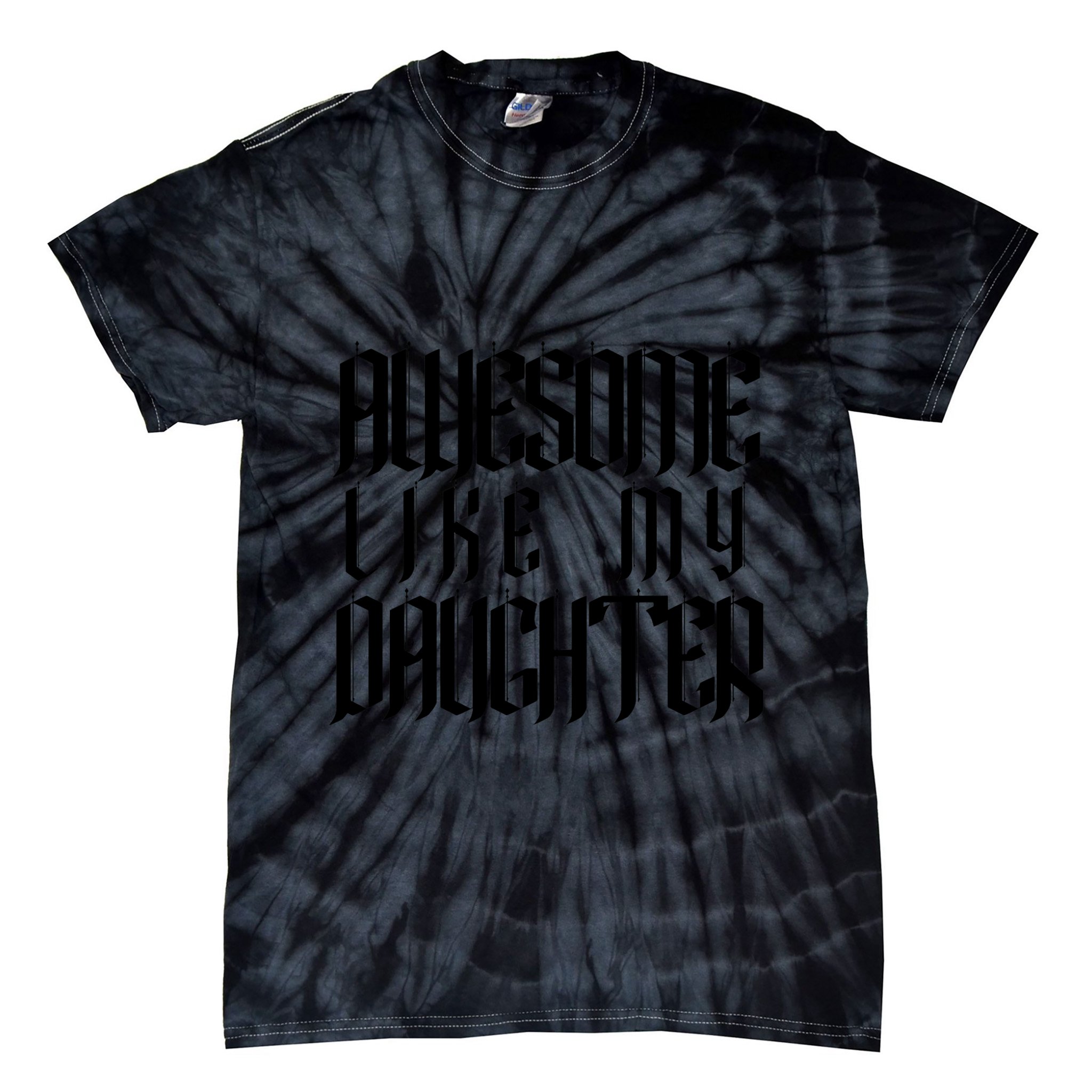 Awesome Like My Daughter Funny Dad Joke Fathers Day Cute Tie-Dye T-Shirt