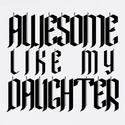 Awesome Like My Daughter Funny Dad Joke Fathers Day Cute T-Shirt