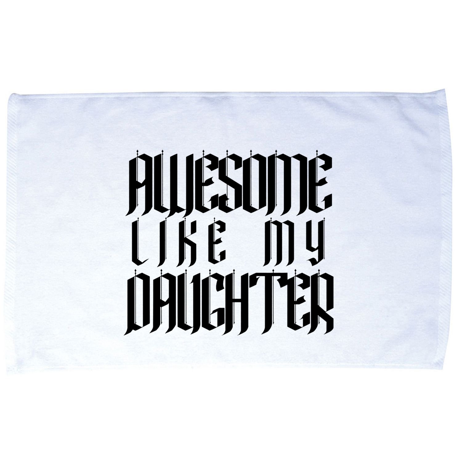 Awesome Like My Daughter Funny Dad Joke Fathers Day Cute Microfiber Hand Towel