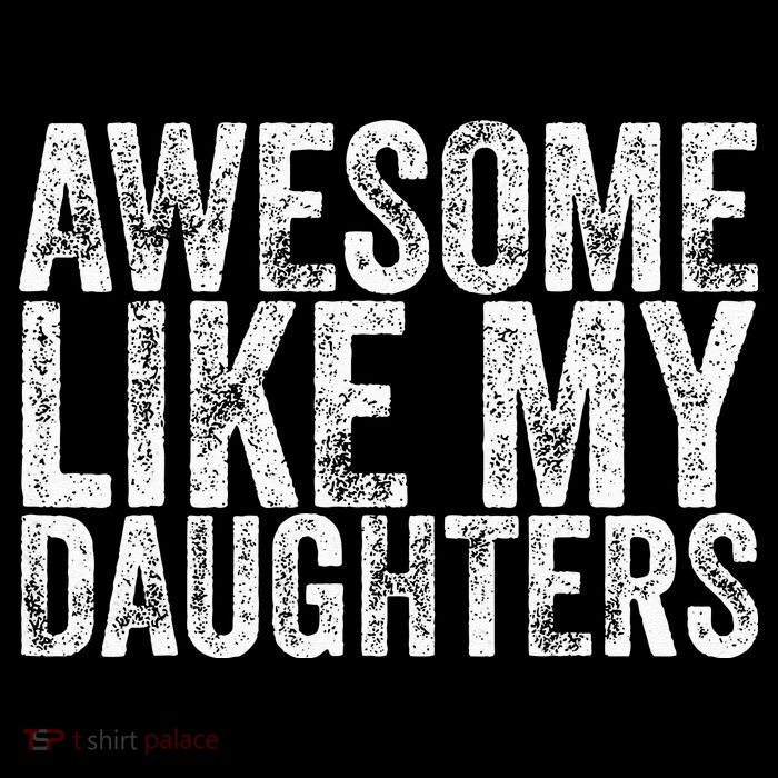 Awesome Like My Daughter Gifts Funny Fathers Day Drawstring Bag