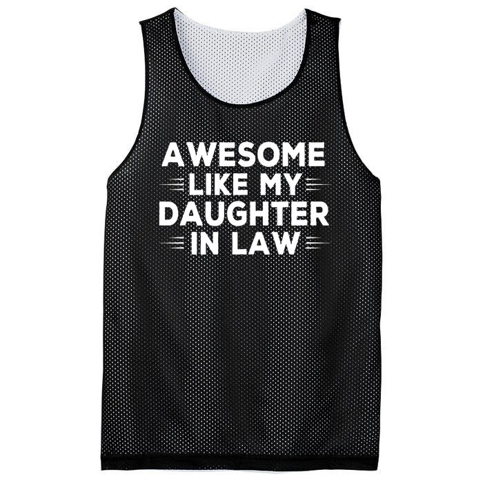 Awesome Like My Daughter In Law FatherS Day In Law Vintage Mesh Reversible Basketball Jersey Tank