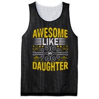 Awesome Like My Daughter Funny Fathers Day Dad Mesh Reversible Basketball Jersey Tank