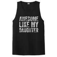 Awesome Like My Daughter Retro Men Dad Funny Fathers PosiCharge Competitor Tank