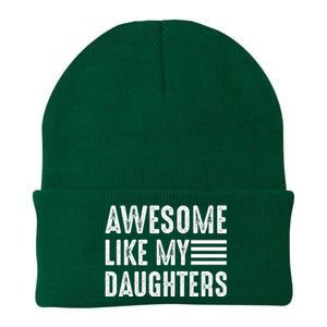 Awesome Like My Daughter Funny Fathers Day Knit Cap Winter Beanie