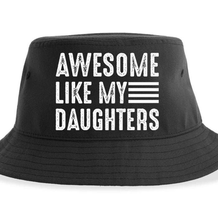 Awesome Like My Daughter Funny Fathers Day Sustainable Bucket Hat