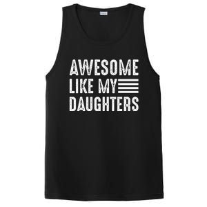 Awesome Like My Daughter Funny Fathers Day PosiCharge Competitor Tank