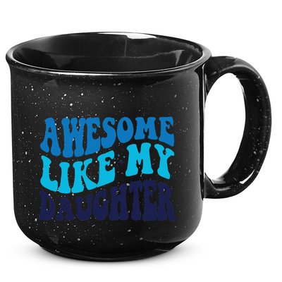 Awesome Like My Daughter Best Dadfunny Father Daddy Dad 15oz Campfire Ceramic Mug