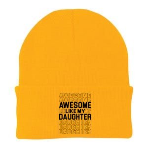 Awesome Like My Daughter Cute Parent Gift Knit Cap Winter Beanie