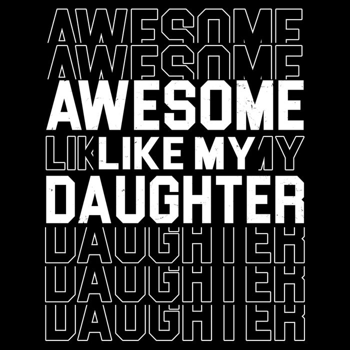 Awesome Like My Daughter Cute Parent Gift Drawstring Bag
