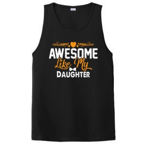 Awesome Like My Daughter Funny Father's Day Dad Joke Saying PosiCharge Competitor Tank