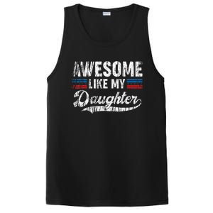 Awesome Like My Daughter Retro Dad Funny Fathers PosiCharge Competitor Tank